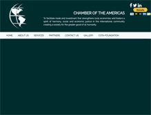Tablet Screenshot of chamberoftheamericas.com